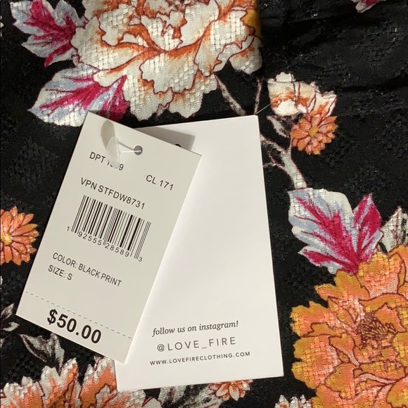 Love, Fire Dress with Removable Slip (Lining). NWT - Picture 7 of 8